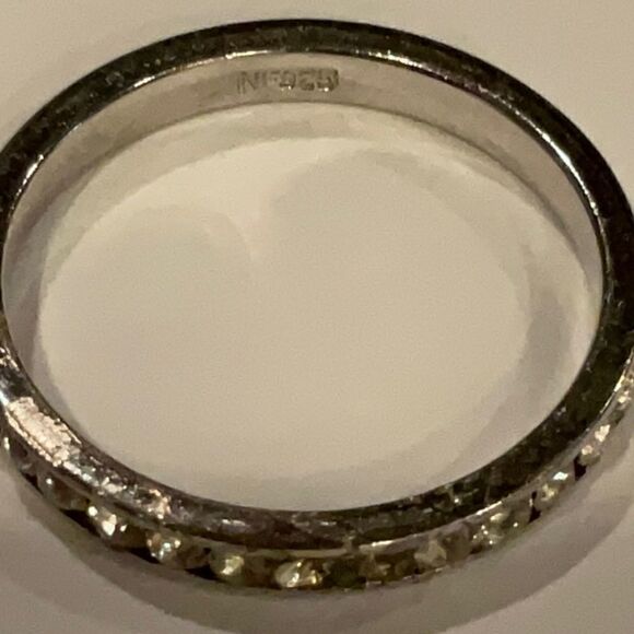 Beautiful Sterling Silver Eternity Rings - Picture 4 of 4